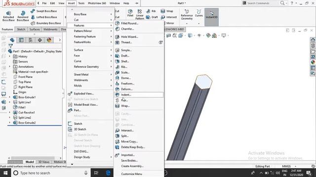 Solidworks Tutorials | Pencil Design In Solidworks | How to Draw A Pencil смотреть онлайн