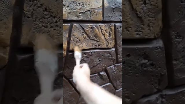 Красим штукатурку под натуральный камень. смотреть онлайн