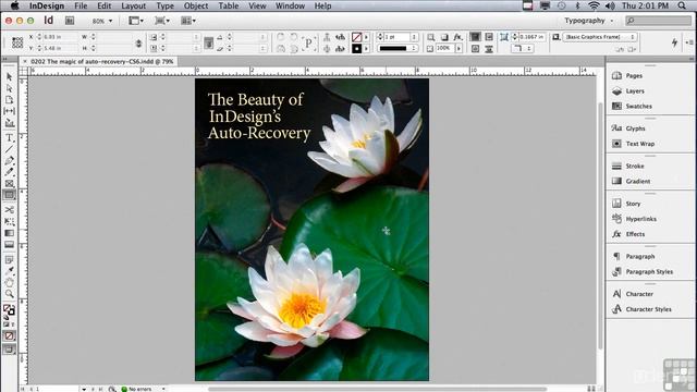 Adobe InDesign CS6 Tutorial - The Magic Of Auto Recovery - Workspace And Preferences смотреть онлайн