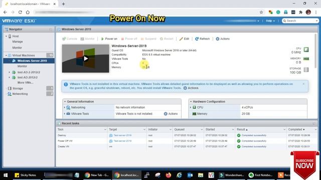 How to Install Windows Server 2019 on VMware ESXi 6.5 смотреть онлайн