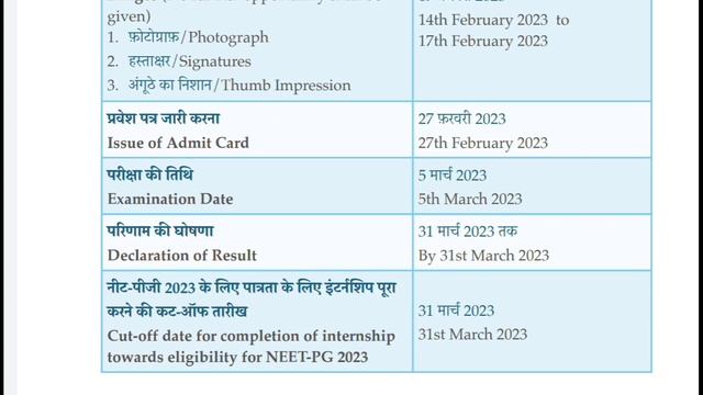 NEET PG 2023 APPLICATION FORM EDIT WINDOW EXAM DATE RESUL AND EVERYTHING смотреть онлайн