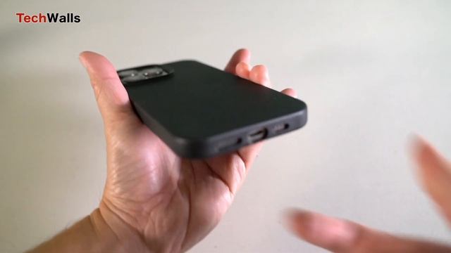 Mujjo Leather Phone Case - Black For IPhone 15 Pro Max