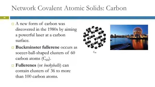 12.6 Network Covalent Atomic Solids: Carbon & Silicates смотреть онлайн