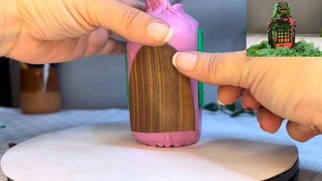 Fairy house in a fragrance bottle | Amazing craft idea | Polymer clay tutorial | Fimo DIY смотреть онлайн