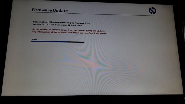 HP Firmware Intel ® Management Firmware update from 12.0.81.1753 to Version 12.0.85.1896 смотреть онлайн