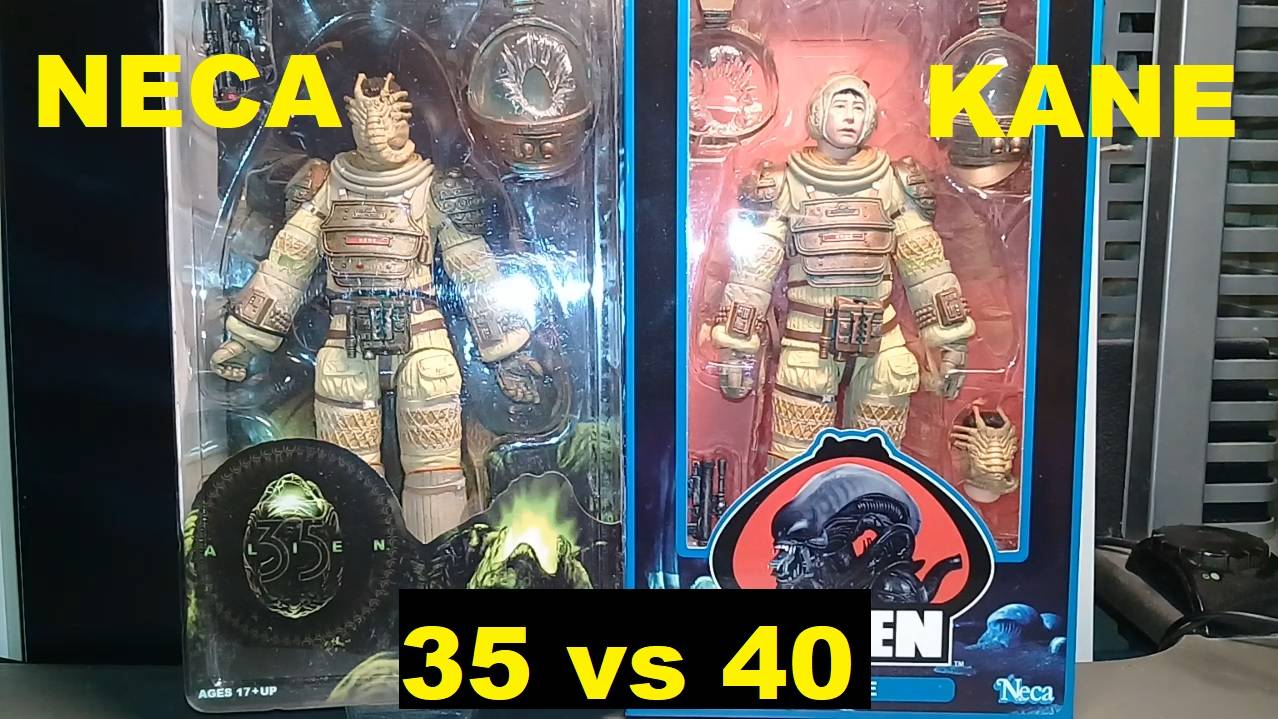 Comparison! Series 3 Neca Kane from 1979 Alien Film (35th vs 40th Anniversary)! смотреть онлайн