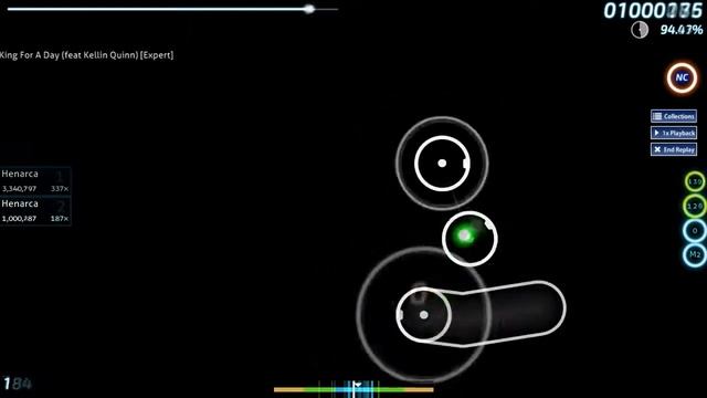 King For A Day [Expert] +NC 93.77% pass! (339 BPM 7.67★) смотреть онлайн