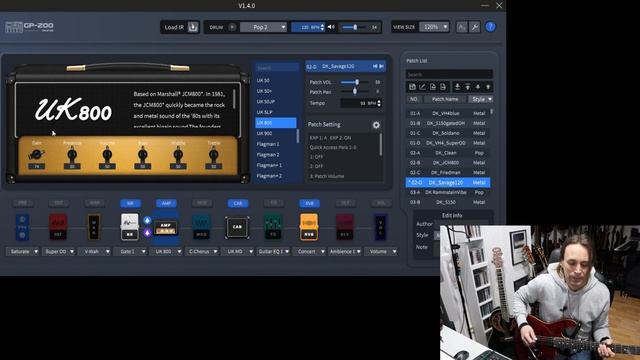 Valeton GP- 200 - the Marshall amps? w/ Harley Benton Fusion 3 HH FR смотреть онлайн