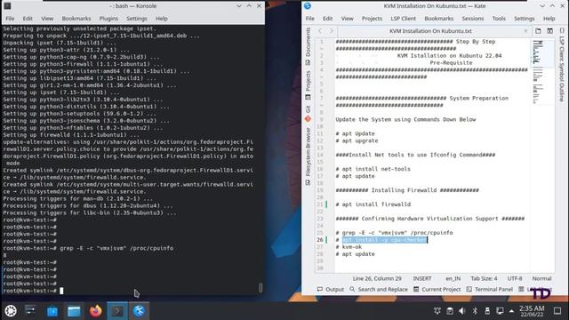 How to install KVM on Kubuntu 22.04/Ubuntu 22.04 | Create VM using Cockpit on PhysicalMachine Part смотреть онлайн
