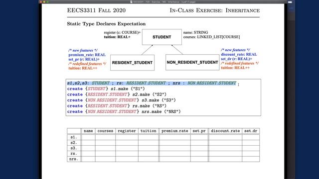 [HD] EECS3311 F20 Lecture 7 Part 5 - Static Type vs. Dynamic Type, Expectations смотреть онлайн