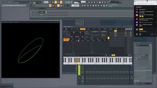 Exploring sound with a vectorscope/oscilloscope in Fl Studio 20.8 from scratch (Stream #45) смотреть онлайн