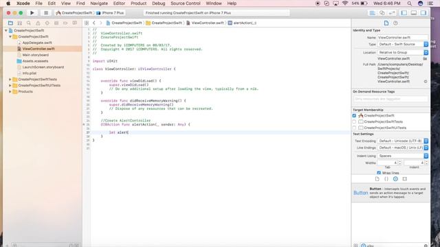Create a Simple Alert Popup in Swift 3 | Swift Playground | Xcode tutorial for beginners смотреть онлайн