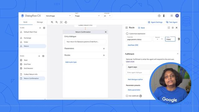 Creating a multi-flow agent with Dialogflow CX смотреть онлайн