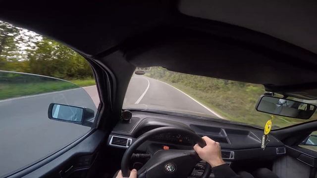 Alfa romeo 155 2.0 16v turbo [onboard] POV смотреть онлайн