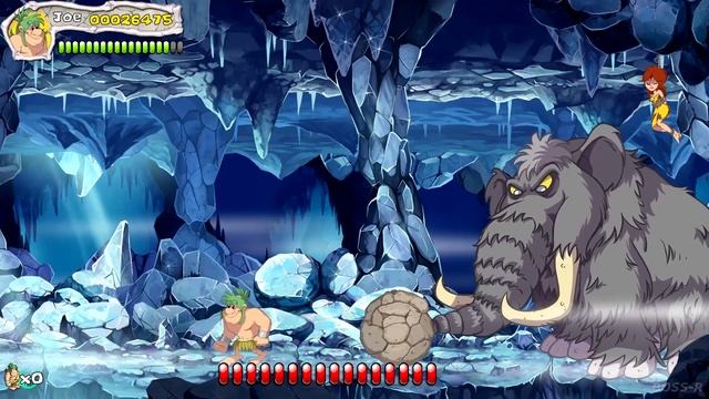 New Joe & Mac - Caveman Ninja All Bosses Fight  [Nodamage] + All Endings