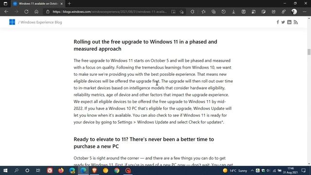 Windows 11 officially available on October 5 this year смотреть онлайн