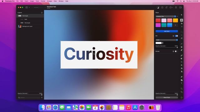 Knockout Text Effect – Pixelmator Pro Tutorial смотреть онлайн