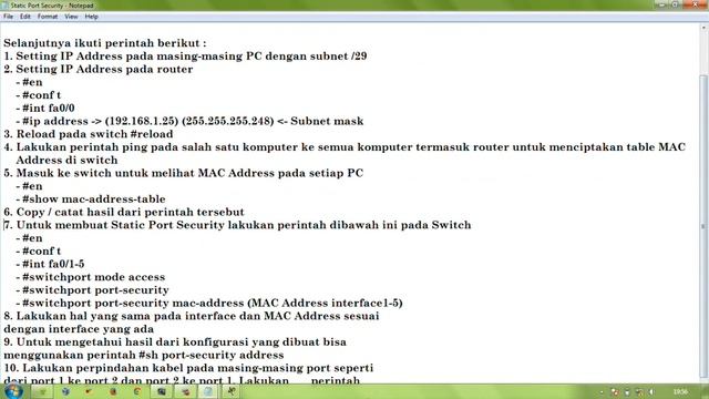 Configure Static Port Security on Switch смотреть онлайн