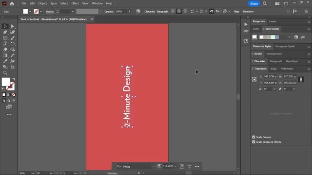 Text Is Vertical (SOLVED!) | Adobe Illustrator смотреть онлайн