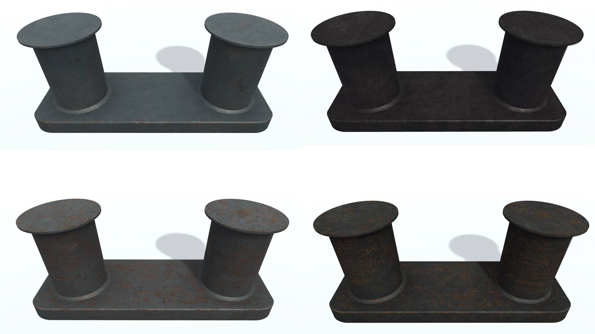 3D модель. Кнехт L. 3D model. Ship bollard L. смотреть онлайн