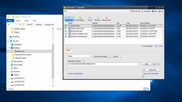 Windows: Save a list of files as copywhiz project and copy same set of files later using Copywhiz смотреть онлайн