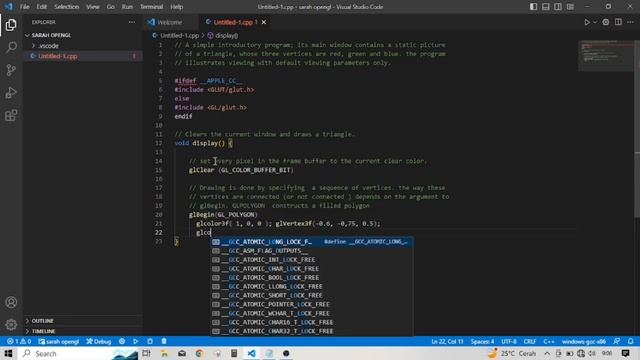 Tutorial Install OpenGL Di Visual Studio Code