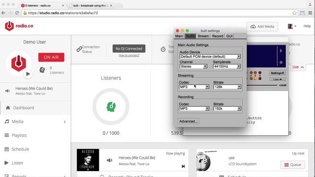 BUTT (Broadcast Using This Tool) - Radio Streaming Tutorial for Mac OSX смотреть онлайн
