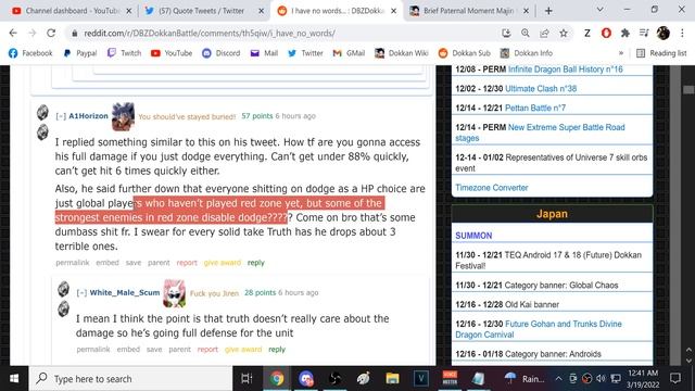 FREE YOURSELVES FROM THE SHACKLES OF DODGE BEING BAD! COMMUNITY REACTION! (DBZ: Dokkan Battle) смотреть онлайн