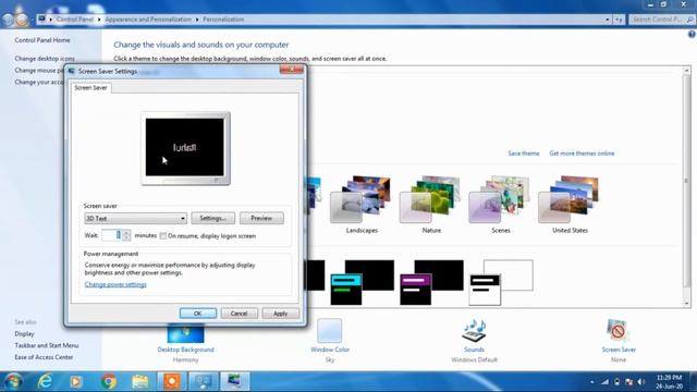 How to set screen saver in windows 7 смотреть онлайн