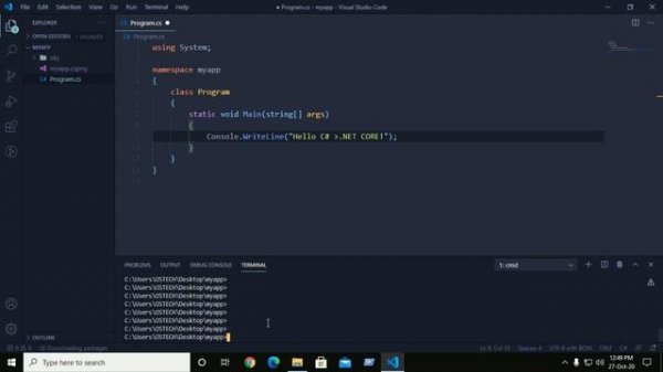 Using .NET Core (C# and F#) in Visual Studio Code | ASP.NET Core in Visual Studio Code | .NET-VSCOD