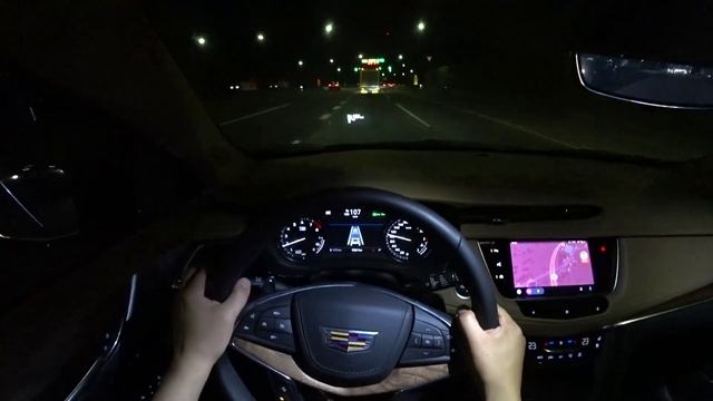 Cadillac XT5 V6 3.5 POV Night Drive