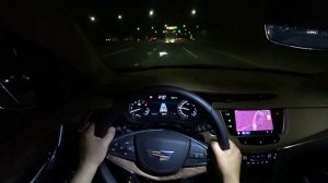 Cadillac XT5 V6 3.5 POV night drive
