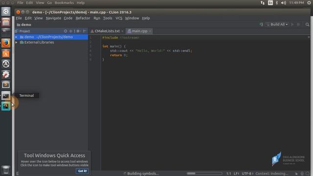 สอนภาษาซี C: การติดตั้ง CLion IDE บน Linux (Ubuntu 16.04) смотреть онлайн