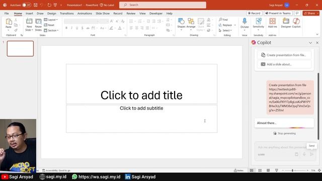 Membuat Presentasi Statement of Work menggunakan AI di Powerpoint- Microsoft 365 Copilot Tutorial # смотреть онлайн