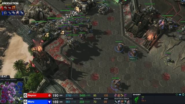Starcraft 2 MARU vs REYNOR SC2 Tournament Dreamhack 2022 Game 3 смотреть онлайн