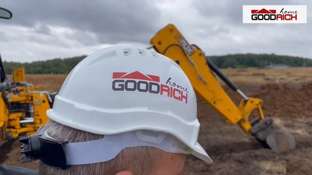 Копка ленточного фундамента экскаватором