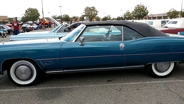 1973 BLUE CADILLAC ELDORADO CONVERTIBLE CHROMED OUT смотреть онлайн