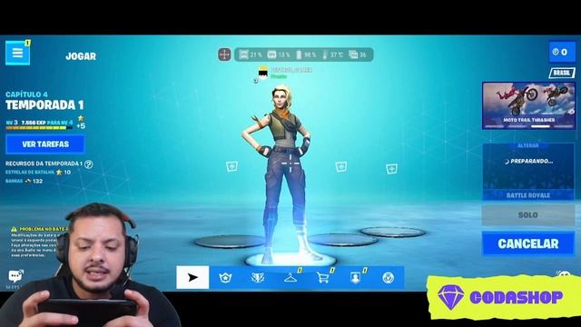 COMO BAIXAR E INSTALAR FORTNITE MOBILE NO SEU CELULAR - GRAFICO UTRA 3D TEMPORADA 4 смотреть онлайн