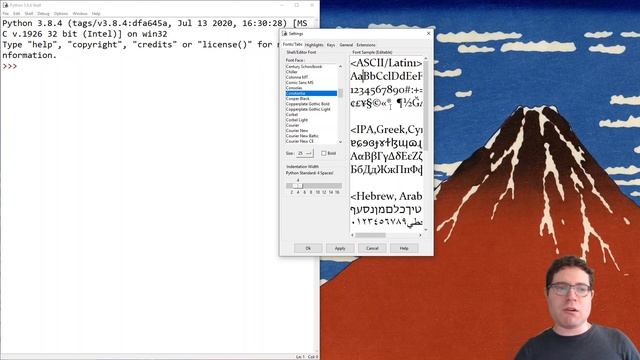 IDLE Settings and In Which I Nerd Out A Bit Too Much About Fonts смотреть онлайн