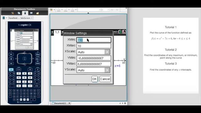 How to plot a function’s curve and adjust the window size with the TI NSpire CX смотреть онлайн