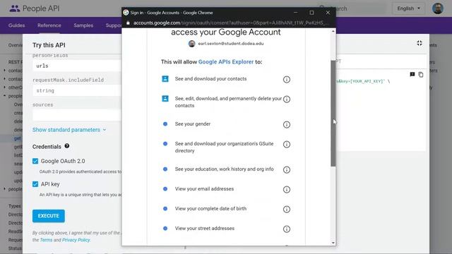 Retrieve Gaia ID via Google API Explorer смотреть онлайн