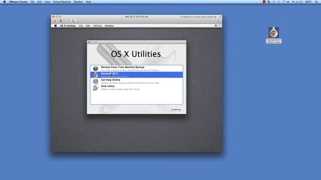 Installing Mac OS X 10.8 (Mountain Lion) as a guest operating system in VMware Fusion 5 KB2033788 смотреть онлайн