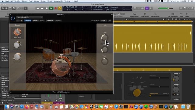 Logic Pro X 10.4.8 PISTA DRUMMER смотреть онлайн