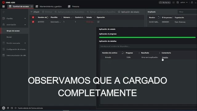 Sincronización de usuarios a dispositivos software IVMS 4200 смотреть онлайн