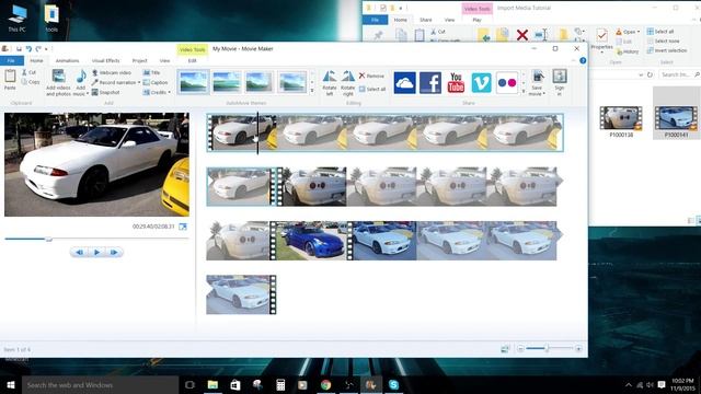 Windows Movie Maker Tutorial - Importing Video, Images, and Music смотреть онлайн