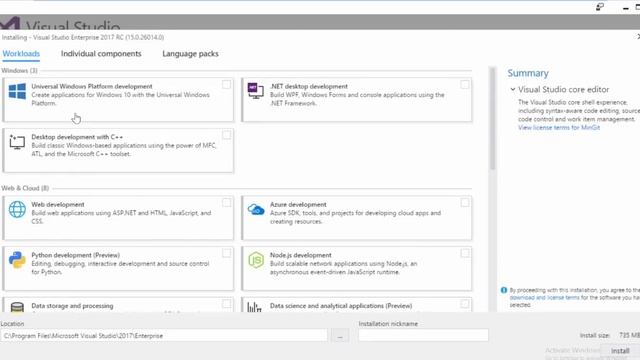 Visual Studio 2017 การโหลดและติดตั้ง смотреть онлайн