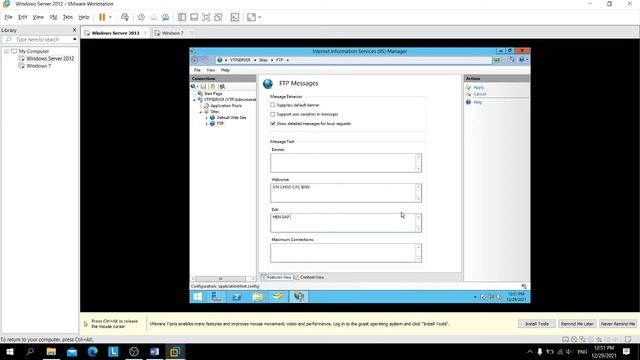 HƯỚNG DẪN CÀI ĐẶT VÀ CẤU HÌNH FTP TRÊN NỀN WINDOWS SERVER 2012 смотреть онлайн