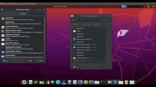 XFCE to MacOS-like GUI.