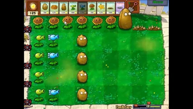 Plants Vs Zombies-Zombotany Mini-Game смотреть онлайн
