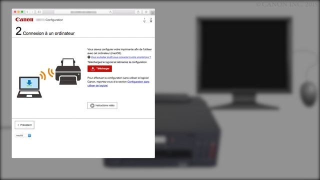 Connexion de l'imprimante à un ordinateur - 1/4 (macOS) (G5000 series) смотреть онлайн